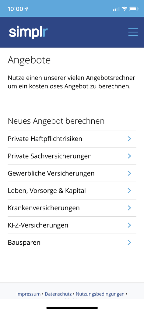 simplr vergleichsrechner