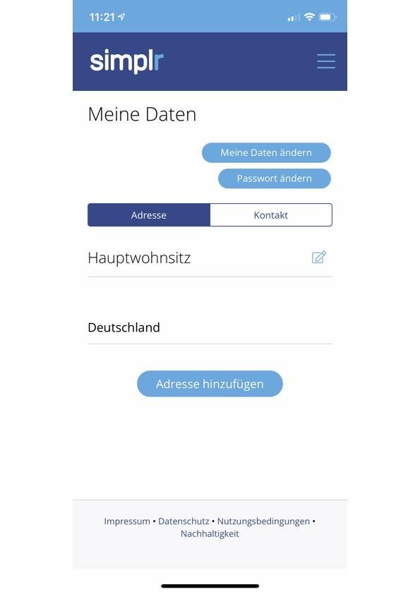 simplr meine daten